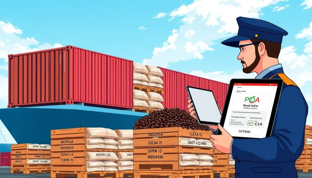 Featured image for Indonesia ISPM 15 Wood Packaging Compliance Checklist for Coffee and Cocoa Exporters — ISPM Standards & IPPC